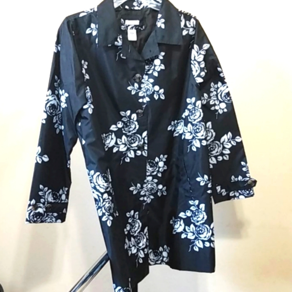 CAPELLI NEW YORK FLORAL SHORT COAT SIZE SMALL